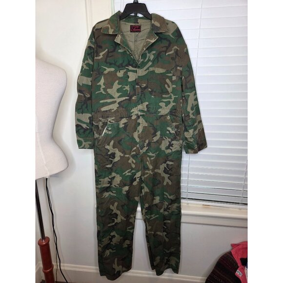 VTG Ranger XL Camo Field Rated Hunting Coveralls Overalls Cabincore - Picture 1 of 8